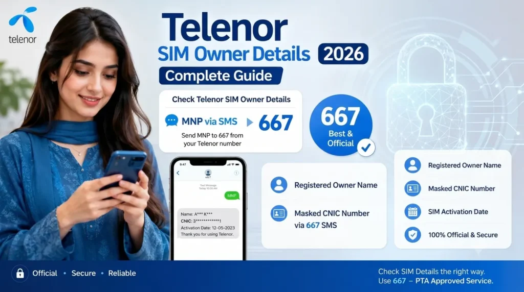Telenor SIM Owner Details –Complete Guide 2026