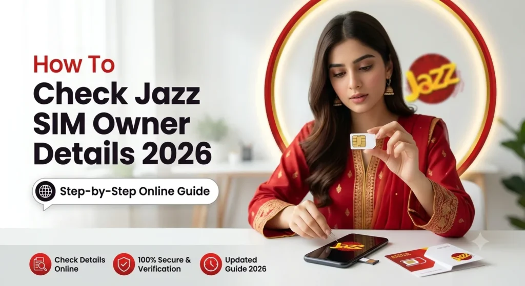 Jazz SIM Owner Details 2026 – Check Owner Name, CNIC & SIM Information